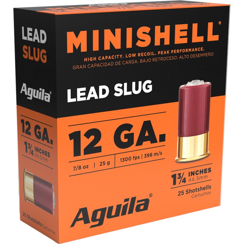 Aguila 1CHB1386 Minishell  12Gauge 1.75 58oz 25 Per Box10 Case