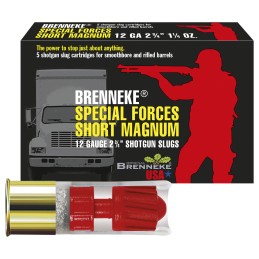 Brenneke SL122SFM SFSM Home Defense 12Gauge 2.75 1 14oz Slug Shot 5 Per Box50 Case