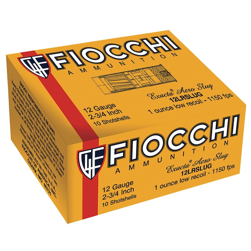 Fiocchi 12FLESLU Aero Extrema 12Gauge 2.75 78oz RifledSlug Shot 10 Per Box8 Case Sold by Ammo Can