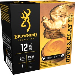 Browning Ammo B193831227 Dove  Clay  12Gauge 2.75 1oz 7Shot 25 Per Box10 Case