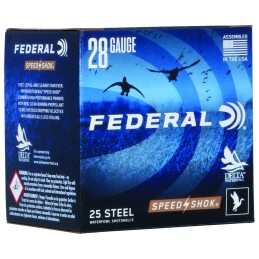 Federal WF2836 SpeedShok  28Gauge 2.75 58oz 6Shot 25 Per Box10 Case