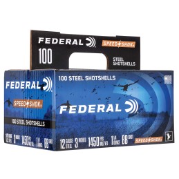 Federal WF142100BB SpeedShok  12Gauge 3 1 14oz BBShot 100 Per Box2 Case