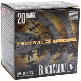 Federal PWUX2092 Premium Black Cloud 20Gauge 3 1oz 25 Per Box10 Case