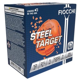 Fiocchi 12SLR7 Steel Target  12Gauge 2.75 1oz 7Shot 25 Per Box10 Case