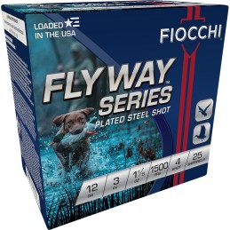 Fiocchi 123ST4 Flyway  12Gauge 3 1 18oz 4Shot 25 Per Box10 Case