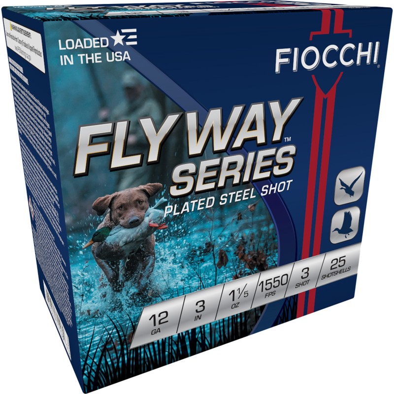 Fiocchi 123ST153 Flyway  12Gauge 3 1 15oz 3Shot 25 Per Box10 Case