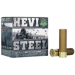 HEVIShot HS65088 HEVISteel  12Gauge 3.50 1 38oz BBShot 25 Per Box10 Case