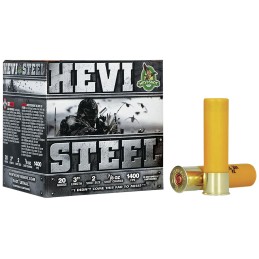 HEVIShot HS62002 HEVISteel  20Gauge 3 78oz 2Shot 25 Per Box10 Case