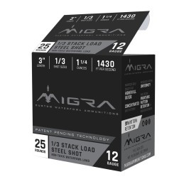 Migra Ammunitions M12S13 Staxd  12Gauge 3 1 14oz 13Shot 25 Per Box10 Case