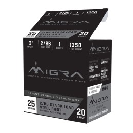 Migra Ammunitions M20S46 Combinational  20Gauge 3 1oz 46Shot 25 Per Box10 Case