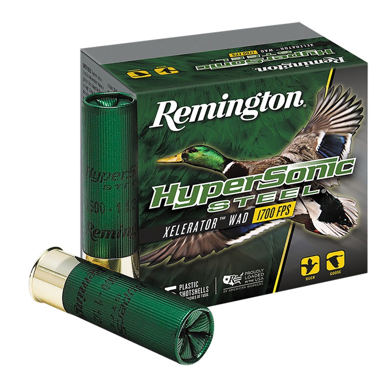 Remington Ammunition 26743 HyperSonic Steel 12Gauge 3 1 18oz 2Shot 25 Per Box10 Case