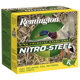 Remington Ammunition 20650 NitroSteel High Velocity 12Gauge 2.75 1 14oz BBShot 25 Per Box10 Case