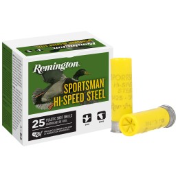 Remington Ammunition 20009 Sportsman HiSpeed Steel 20Gauge 2.75 34oz 7Shot 25 Per Box10 Case