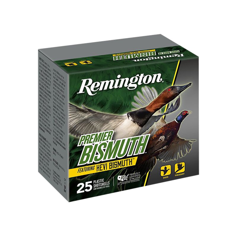 Remington Ammunition R20501 Premier Bismuth  12Gauge 3 1 38oz 5Shot 25 Per Box10 Case