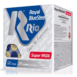 Rio Ammunition RBSSM40BB BlueSteel Royal 12Gauge 3.50 1 38oz 2Shot 25 Per Box10 Case