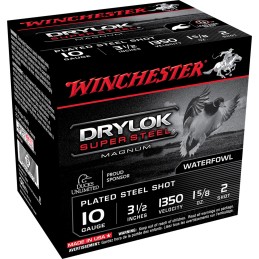 Winchester Ammo XSC102 Drylok Super Steel Magnum 10Gauge 3.50 1 58oz 2Shot 25 Per Box10 Case