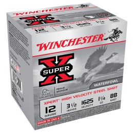 Winchester Ammo WEX12LMBB Super X Xpert High Velocity 12Gauge 3.50 1 14oz BBShot 25 Per Box10 Case