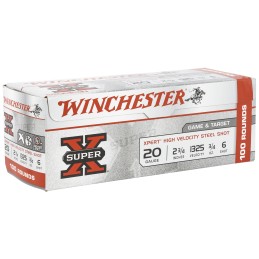 Winchester Ammo WE20GTVP6 Super X Xpert High Velocity 20Gauge 2.75 34oz 6Shot 100 Per Box2 Case Value Pack