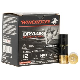 Winchester Ammo XSV1232 Drylok Super Steel Magnum 12Gauge 3 1 14oz 2Shot 25 Per Box10 Case