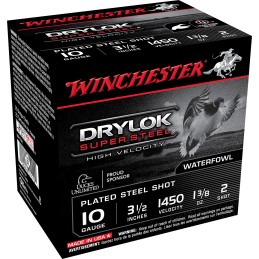 Winchester Ammo SSH102 Drylok Super Steel High Velocity 10Gauge 3.50 1 38oz 2Shot 25 Per Box10 Case