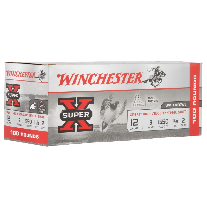 Winchester Ammo WEX1232VP Super X Xpert High Velocity 12Gauge 3 1 18oz 2Shot 100 Per Box2 Case Value Pack