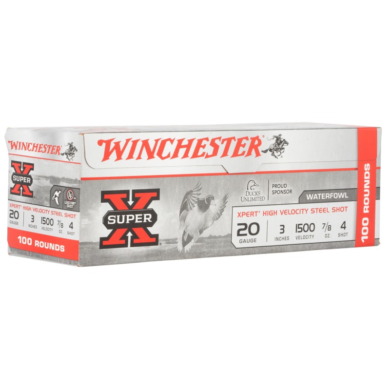 Winchester Ammo WEX2034VP Super X Xpert High Velocity 20Gauge 3 78oz 4Shot 100 Per Box2 Case Value Pack