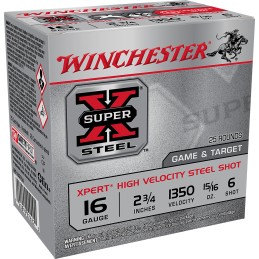 Winchester Ammo WE16GT6A Super X Xpert High Velocity 16Gauge 2.75 1516oz 6Shot 25 Per Box10 Case