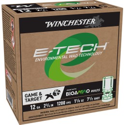 Winchester Ammo WCM127 ETech  12Gauge 2.75 1 18oz 7.5Shot 25 Per Box10 Case