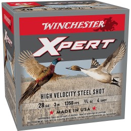 Winchester Ammo WEXP2834 Xpert High Velocity 28Gauge 3 34oz 4Shot 25 Per Box10 Case