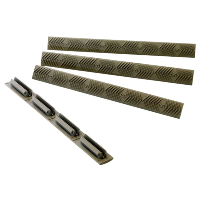 Ergo 4332OD WedgeLok Slot Cover  OD Green Rubber 7 Slot Low Profile wAggressive Texture 4 Per Pack