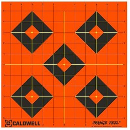 Caldwell 1166104 Orange Peel  SelfAdhesive Paper BlackOrange  12 Diamond 5 Pack