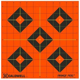 Caldwell 1166105 Orange Peel  SelfAdhesive Paper BlackOrange 12 Diamond 25 Pack