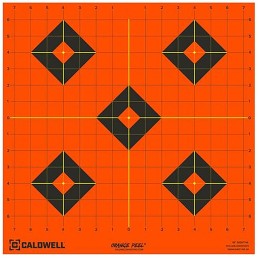 Caldwell 1166106 Orange Peel  SelfAdhesive Paper BlackOrange 16 Diamond 5 Sheets