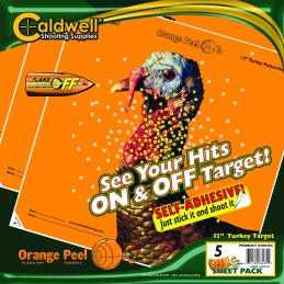 Caldwell 1175518 Orange Peel  SelfAdhesive Paper Orange 12 Turkey 5 Pack