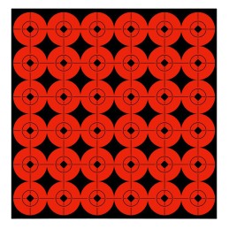 Birchwood Casey 33901 Target Spots  SelfAdhesive Paper BlackOrange 1 Bullseye 360 Pack