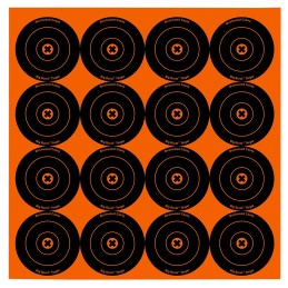 Birchwood Casey 36348 Big Burst Revealing Target SelfAdhesive Paper BlackOrange 3 Bullseye 48 Pack