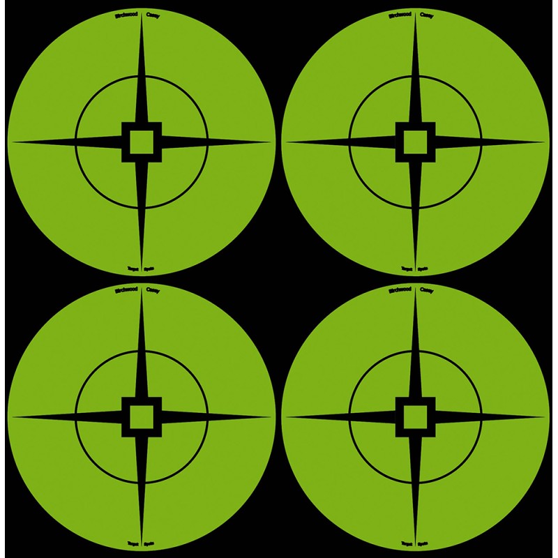 Birchwood Casey 33933 Target Spots  SelfAdhesive Paper BlackGreen 3 Crosshair 40 Pack