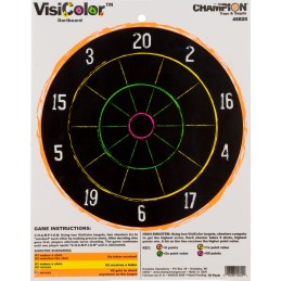 Champion Targets 45825 VisiColor Dartboard Hanging Paper Multi Color 11x14 Dart Board 10 Pack