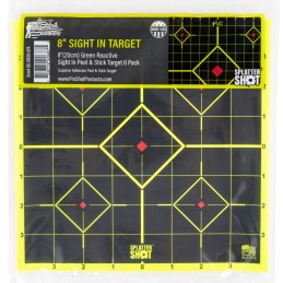 ProShot 8SIGREEN6PK SplatterShot SightIn SelfAdhesive Paper BlackGreen 8 5Diamond 6 Pack