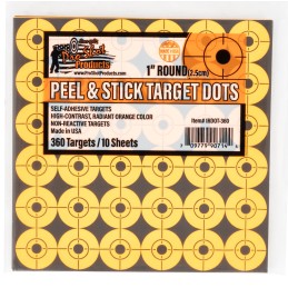 ProShot 1RDOT360 Peel  Stick Target Dots SelfAdhesive Paper Orange 1 Dot 10Pack360Targets