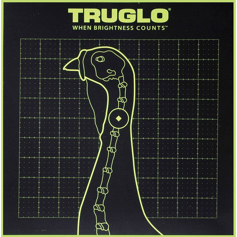 TruGlo TG12A6 TruSee Turkey Target SelfAdhesive Heavy Paper BlackGreen 12x12 6 Pack