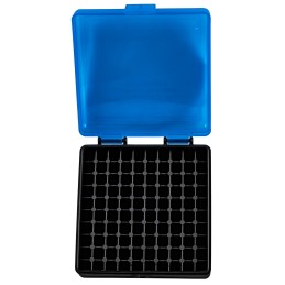 Berrys 83500 Ammo Box  22LR BlueBlack Polypropylene 100rd