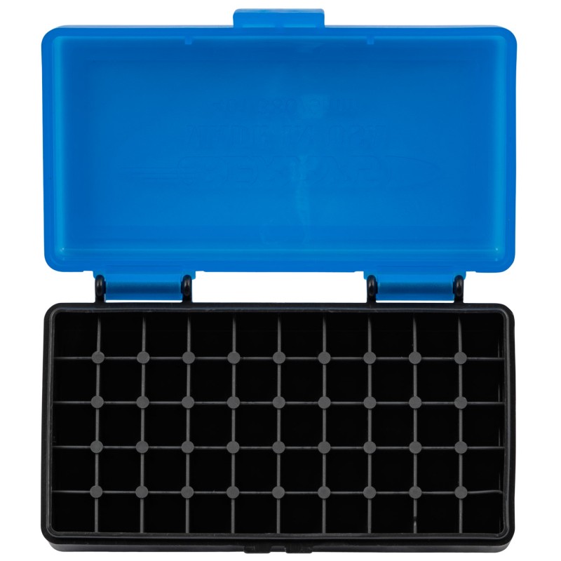 Berrys 53852 Ammo Box  9mm380ACP BlueBlack Polypropylene 50rd