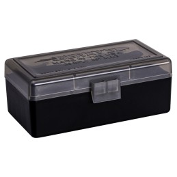 Berrys 92948 Ammo Box  38Special357Mag SmokeBlack Polypropylene 50rd