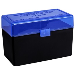 Berrys 82467 Ammo Box  243308Win BlueBlack Polypropylene 50rd