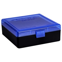 Berrys 95182 Ammo Box  38Special357Mag BlueBlack Polypropylene 100rd