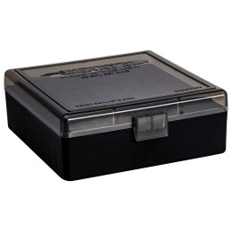 Berrys 75321 Ammo Box  38Special357Mag SmokeBlack Polypropylene 100rd