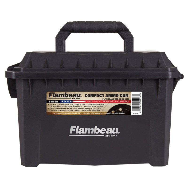 Flambeau 6415SB Compact Ammo Can 223Rem5.56NATO Black 20rd Boxes