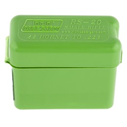 MTM CaseGard RS2010 Ammo Box Belt Style Multi Caliber Green Polypropylene 20rd