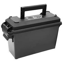 MTM CaseGard AC30T40 Ammo Can Tall 30Cal Black Polypropylene